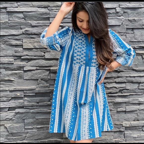 zara embroidered mini dress